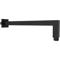 Plieger Napoli vierkante douchearm voor wandmontage 33cm mat zwart