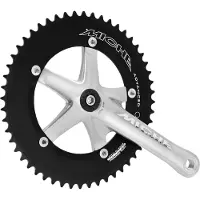 Miche crankstel pista advanced 175mm 52tds. 1/8 zilver