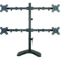 Techly ICA-LCD 2540 27'' Vrijstaand Zwart flat panel bureau steun