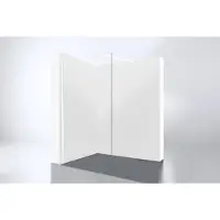 Best design Inloopdouche dalis white 140x200 cm 8 mm nano glas mat wit