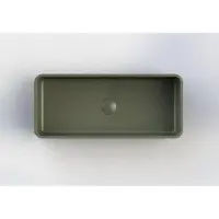Arcqua Opbouw Waskom Case Rechthoek 60x26 cm Mat Groen