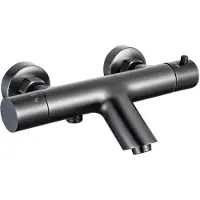 FortiFura Calvi thermostatische badkraan Geborsteld Gunmetal PVD SW720225