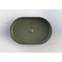Arcqua Opbouw waskom case ovaal 55x36 cm mat groen