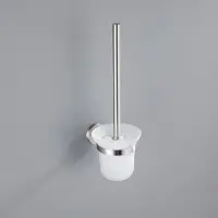 FortiFura Calvi Toiletborstelhouder - rond - Geborsteld RVS PVD SW639930