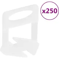 vidaXL Nivelleerklemmen voor tegels 250 st 1,5 mm