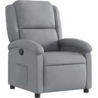 vidaXL Relax fauteuil, lichtgrijs, gestoffeerd