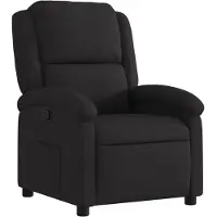 vidaXL Fauteuil verstelbaar stof zwart