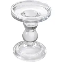 Clayre & Eef Kandelaar Ø 9x11 cm Transparant Glas Transparant