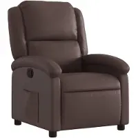 vidaXL Fauteuil verstelbaar kunstleer bruin