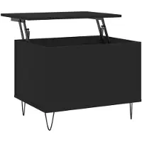 vidaXL Salontafel, zwart, 60x44,5x45 cm, houtvezel