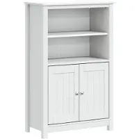vidaXL Badkamerkast BERG 69,5x34x110 cm massief grenenhout wit