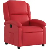 vidaXL Fauteuil verstelbaar kunstleer rood