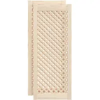 vidaXL Kastdeuren met latwerk 2 st 39,5x99 cm massief grenenhout