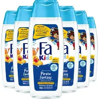 Fa - Kids - Douche & Shampoo Pirate - Voordeelverpakking - 6 x 250 ml
