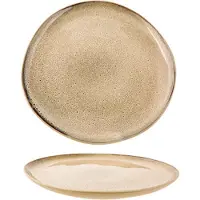 COSY&TRENDY Oona-Sand-Green - Dessertborden - D21xh2cm - Keramiek - (Set van 6)