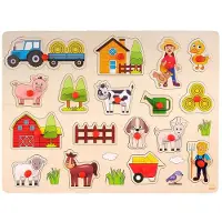 Engelhardt Puzzel hout boerderij 40x30 cm Karton Puzzel