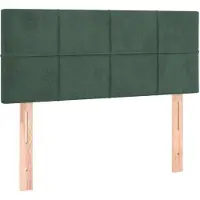 vidaXL Hoofdbord 90x5x78/88 cm fluweel donkergroen
