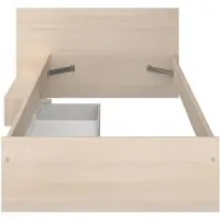 Paris Prix Lit enfant 90 x 190 cm avec 1 tiroir - Coloris : Naturel et blanc - IPLIA