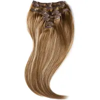 Rapunzel of sweden Classic Clip-ins Straight / Medium Volume / 7 pieces Brownish Blonde Balayage B5.0/8.3 50 cm Hair extensions 110 g