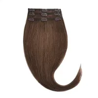 Rapunzel of sweden Classic Clip-ins Straight / Light Volume / 3 pieces 5.0 Brown 40 cm Hair extensions 52.5 g