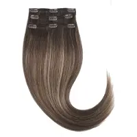 Rapunzel of sweden Classic Clip-ins Straight / Light Volume / 3 pieces Hazelnut Caramel Balayage B2.3/5.0 50 cm Hair extensions 57 g