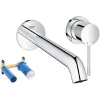 GROHE Essence New inbouw wandkraan 2gats L size met uitloop 23cm chroom