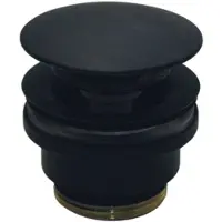 Paffoni Ringo West - Afsluitbare wastafel afvoer 1 1/4, Click-Clack, mat zwart ZSCA050NO