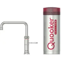 Quooker Classic Fusion Square RVS inbouw kokend water kraan rvs (roestvrijstaal) zuinig energieklasse A | .