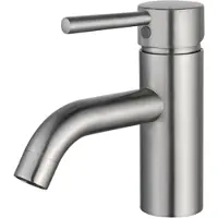 FortiFura Calvi Wastafelkraan - 14.8cm - opbouw - Geborsteld RVS PVD (RVS) SW377856
