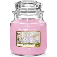 Yankee candle Geurstokjes Geurkaarsen Snowflake Kisses Classic Medium Glass 411 g