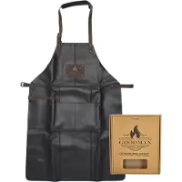 Goodman Lederen BBQ Schort Kleur: Zwart