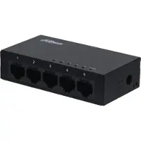 Dahua Ethernet Switch - 5 Poorten - Unmanaged - 5 x 10 / 100 / 1000 Mbps - Internet - Netwerk splitter - PFS3005-5GT