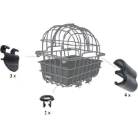 Mijnen Pieper - Clips voor Dierenfietsmand LUNA - Zwart