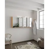 Mondiaz Cubb spiegelkast 150x70x16cm ocher met 3 deuren