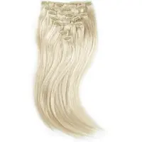 Rapunzel of sweden Classic Clip-ins Straight / Medium Volume / 7 pieces 10.10 Platinum Blonde 40 cm Hair extensions 100 g