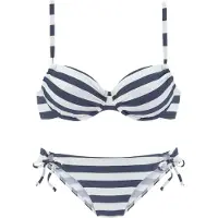 Venice beach Bikini navy / wit