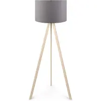 Opviq Vloerlamp Juna | kunststof grijs 38x140 cm vloerlampen | NADUVI
