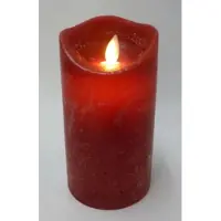 Magic Flame kaars 76x152mm rood timer