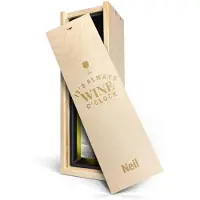 Yoursurprise Wijn in gegraveerde kist - Salentein - Chardonnay