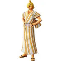 Banpresto Sanji Wanokuni Die Grandline, mannenfiguur, One Piece, 17 cm, meerkleurig. Meerkleurig, one size