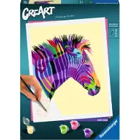 Ravensburger CreArt Zebra - Schilderen op nummer voor volwassenen - Hobbypakket