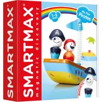 Smart Max My First Pirates - Magnetische Piratenset - Bouwset in Metalen Opbergkoffer - Educatief Speelgoed voor Peuters - Vanaf 1 Jaar