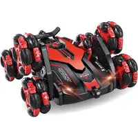 Gear2Play RC X-ROVER 6-wielige Stuntauto - Bestuurbare auto - RC auto - Verlichte koplampen - Incl. oplaadbare batterij