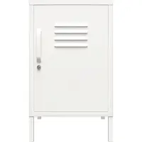 Dorel Home Mission-District-Eindtafel - 1-Deur - Wit Metaal