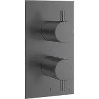 Crosswater MPRO 2 Badkraan - inbouw - verticaal - 2 functies - Gunmetal PRO1500LBPT