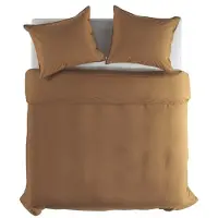 Yellow Suites Dekbedovertrek Percale-Katoen 200 x 200/220 cm / Bruin