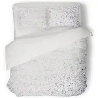 Eleganzzz Dekbedovertrek Foil Velvet - white 200x200/220cm