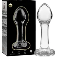Ibiza Sound SERIES BY IBIZA - MODEL 2 ANAL PLUG BOROSILICATE GLASS 11 X 3.5 CM CLEAR