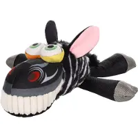 Flamingo Hoofa - Speelgoed Honden - Hs Hoofa Zebra Liggend Zwart 31x33x18cm - 1st - 136963 - 1st