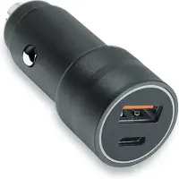 Fontastic 263293 USB Auto oplader - USB-C Power Delivery - Snellader - 38W - Zwart